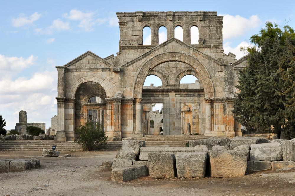 101011-154700.jpg - Simeon-Kloster: Die Südbasilika war ein frühbyzantinisches Kloster und eine bedeutende Pilgerstätte. Hier wirkte der "Säulenheilige" Simeon.