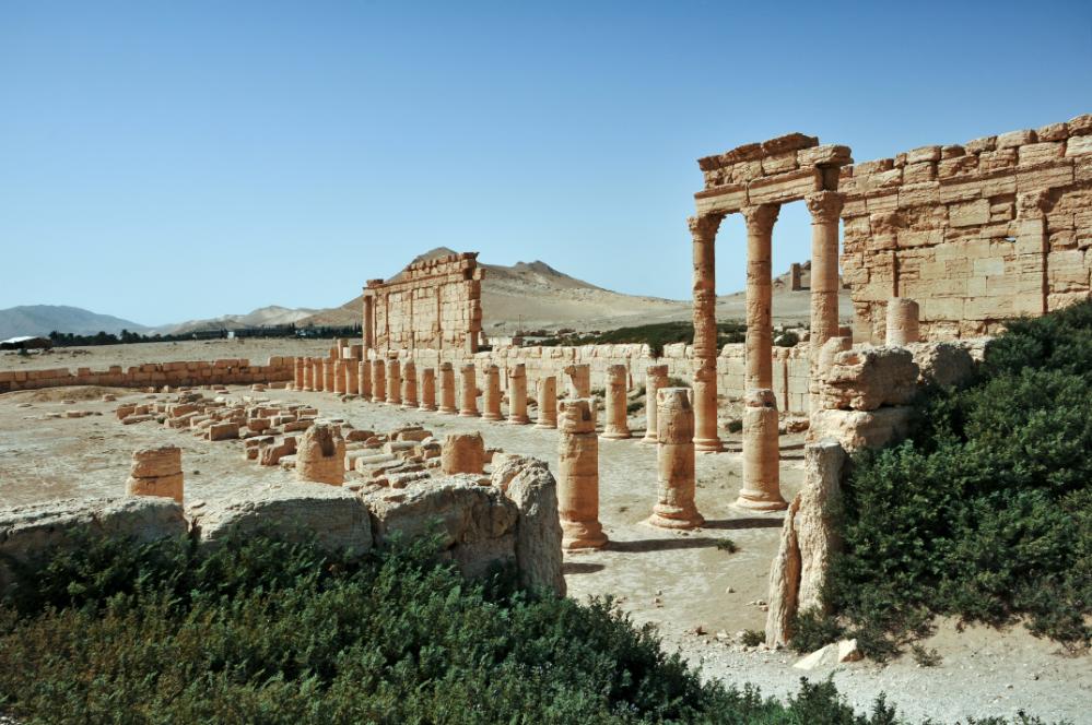 101014-115600.jpg - Palmyra: Teilansichten der Agora.